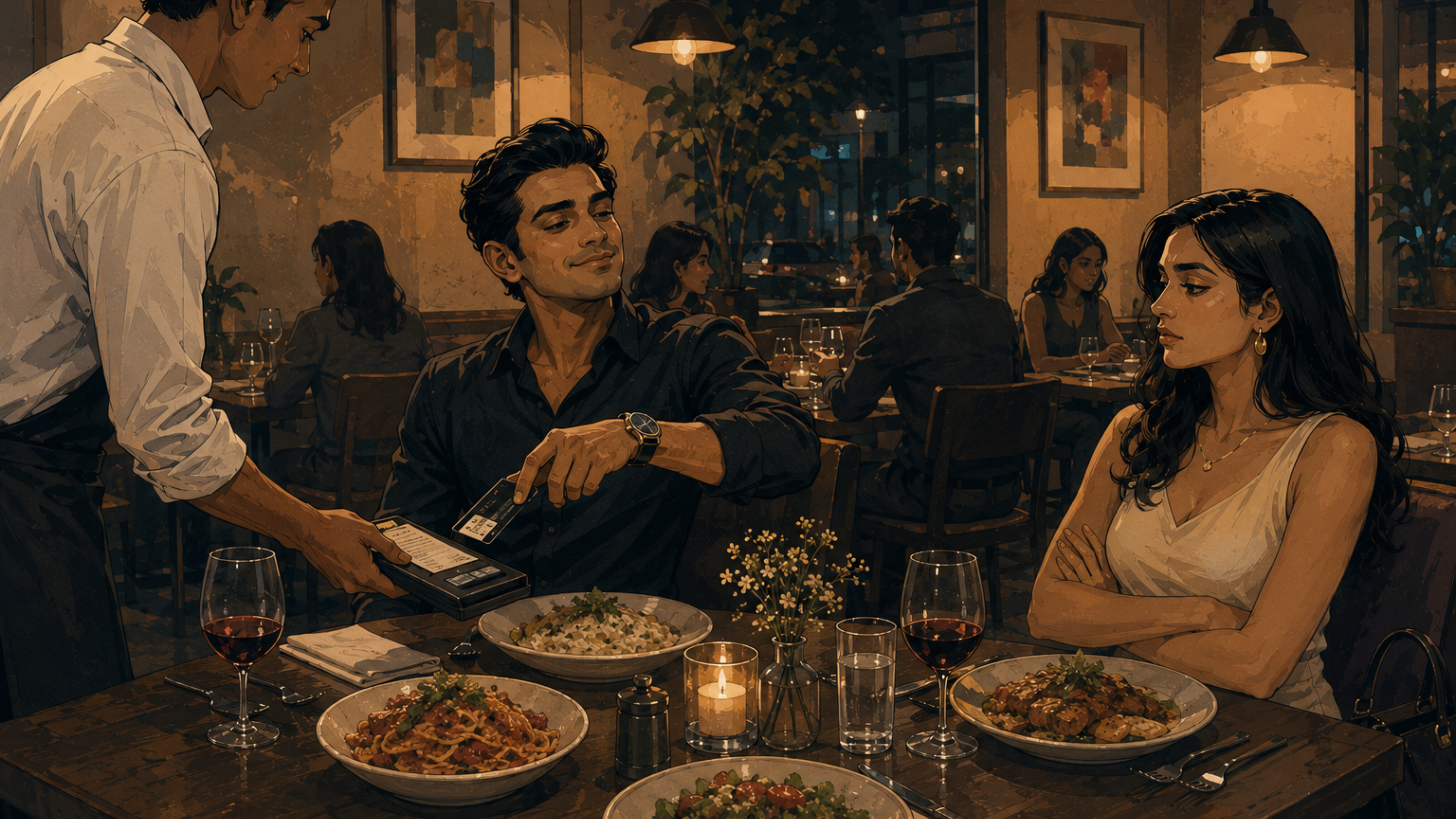 You bought a woman a meal on a date. Does she now owe you something in return?