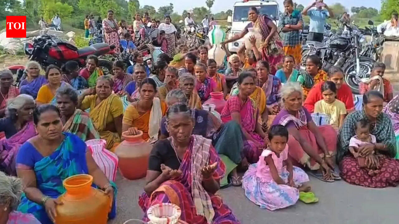 Residents hold road blockade seeking closure of stone quarry near Melur