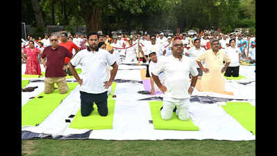 Yoga week commences in city