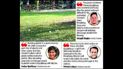 Sayajibaug’s silent invader: Thousands of plastic caps