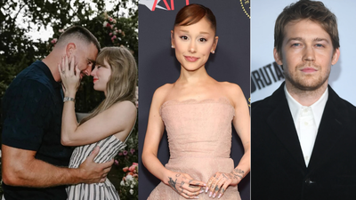 Did Taylor Swift's ex boyfriend Joe Alwyn start a new romance with Ariana Grande just before the pop star's wedding to Travis Kelce?