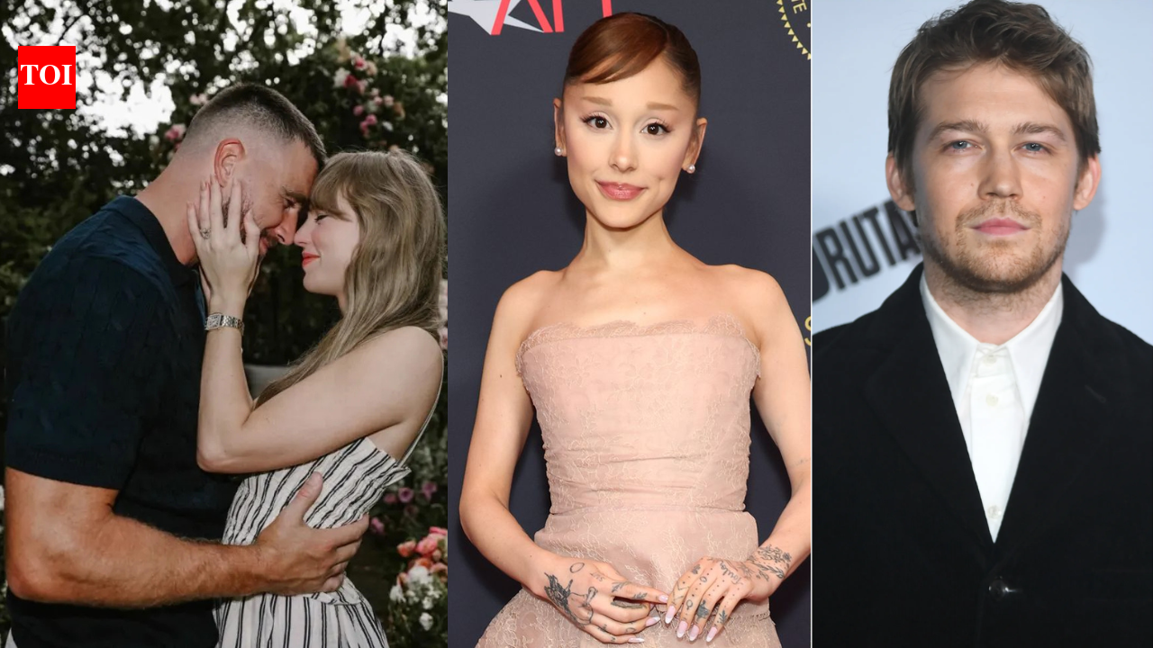 Did Taylor Swift's ex boyfriend Joe Alwyn start a new romance with Ariana Grande just before the pop star's wedding to Travis Kelce?