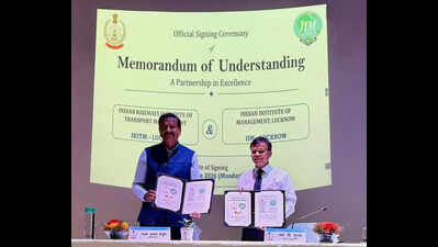 Indian Railways officers to get management training as IIM Lucknow signs pact with IRITM