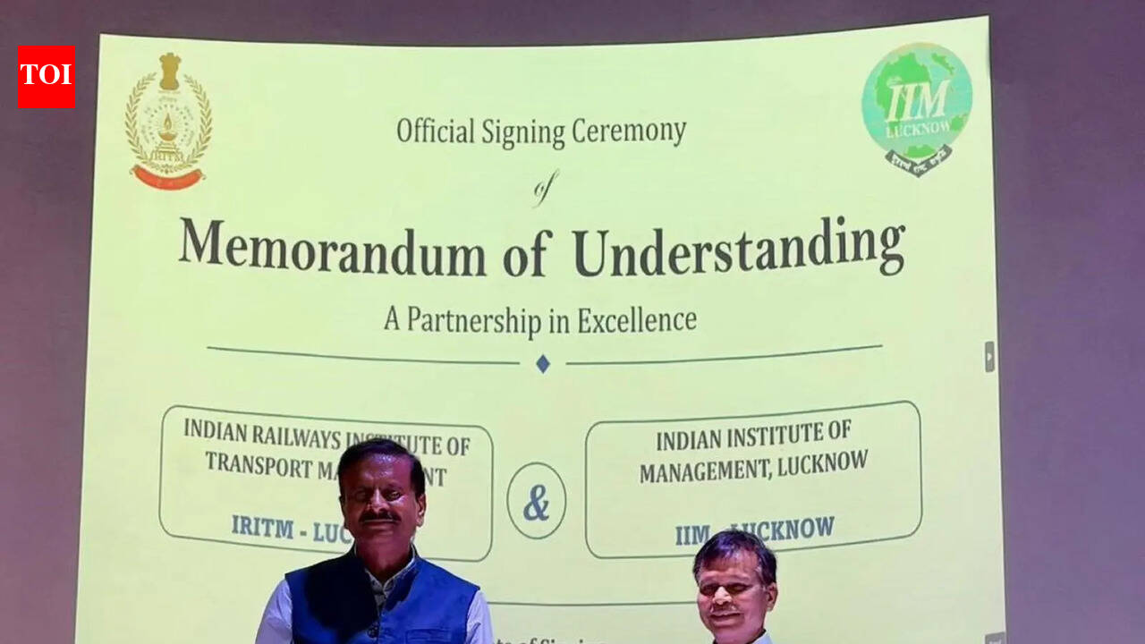 Indian Railways officers to get management training as IIM Lucknow signs pact with IRITM