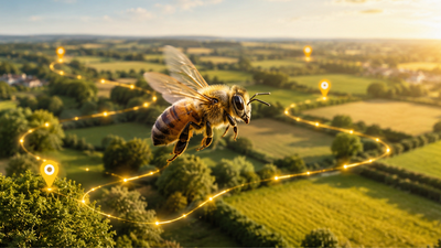 Invisible Highways: Every honey bee has its own GPS-like route and follows it with unbelievable precision