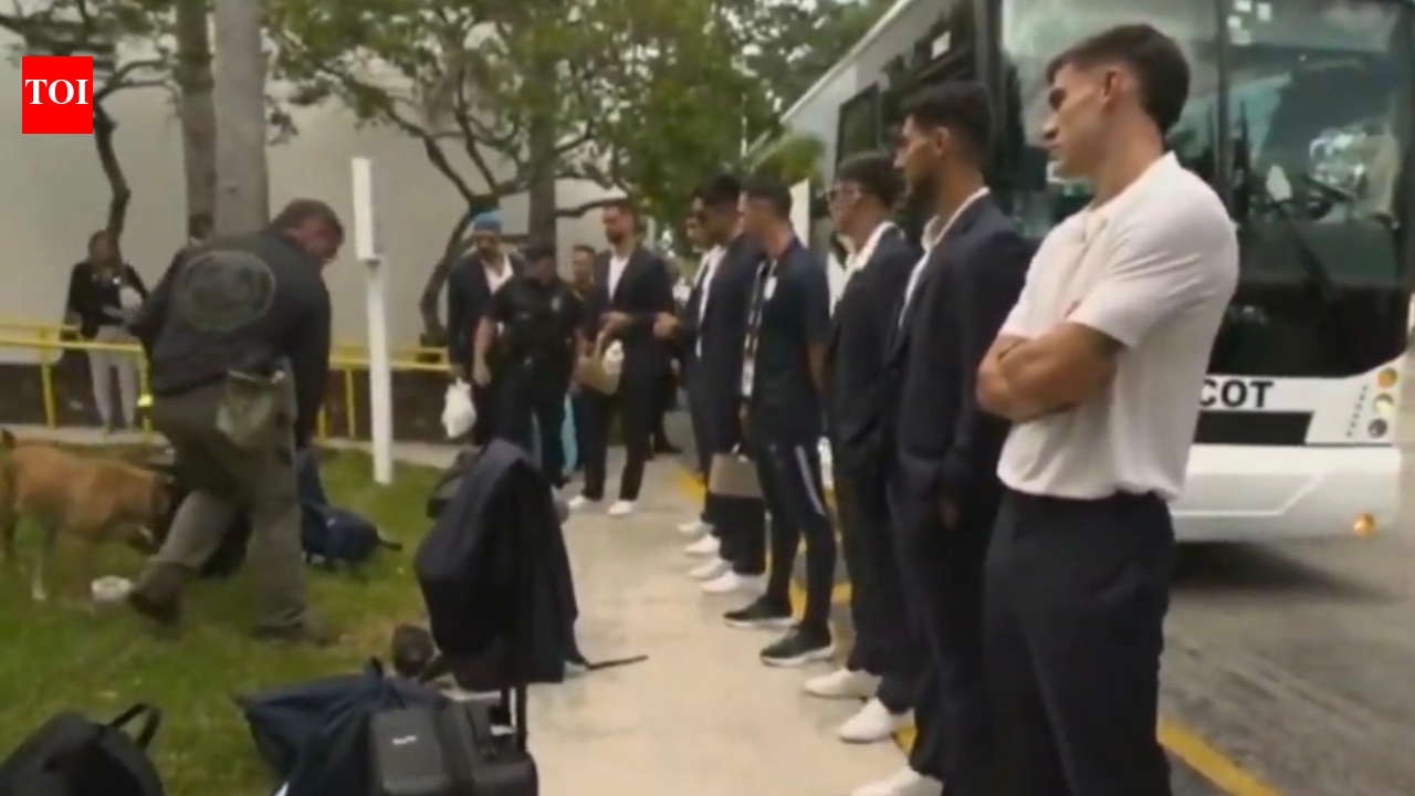 FIFA World Cup 2026: Uruguay players stopped for sniffer dog luggage checks; Manuel Ugarte’s reaction goes viral