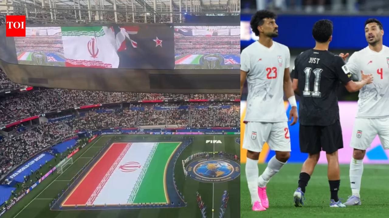 Iran national anthem met with hostile reception before draw against New Zealand