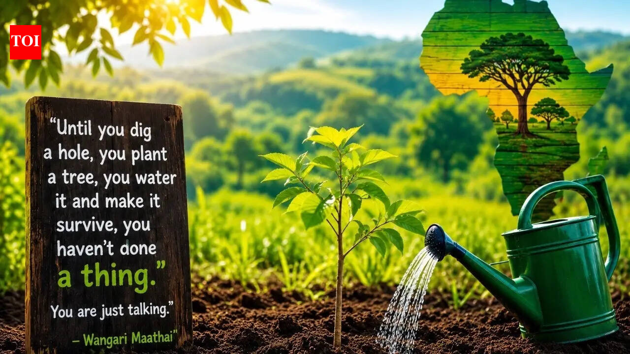 Quote by environmentalist and Nobel Peace Prize laureate Wangari Maathai: "Until you dig a hole, you plant a tree, you water it and make it survive, you haven't done a thing. You are just talking"