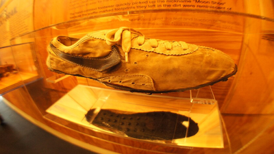 In 1971, a track coach poured rubber into a waffle iron and created the sole that helped build Nike