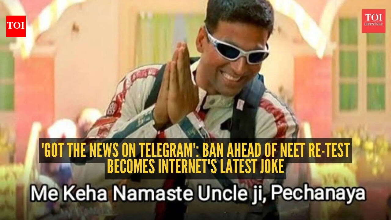 Telegram goes dark before NEET 2026 re-test; students flood internet with memes