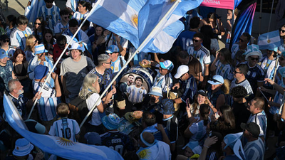  Lionel Messi’s Argentina fans clash with Algeria supporters in Times Square as FIFA World Cup atmosphere turns tense