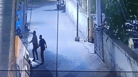 Maharashtra horror: CCTV captures fatal stabbing outside police station after man tries to save friend