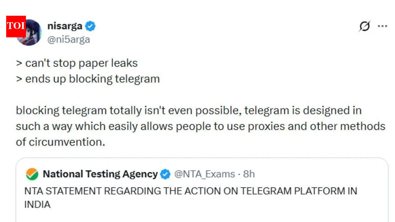 ‘तो फिर मैं इसका उपयोग कैसे कर रहा हूँ?’ निसर्ग अधिकारी, ऑनलाइन उपयोगकर्ताओं का दावा है कि प्रतिबंध के बावजूद टेलीग्राम भारत में उपलब्ध है