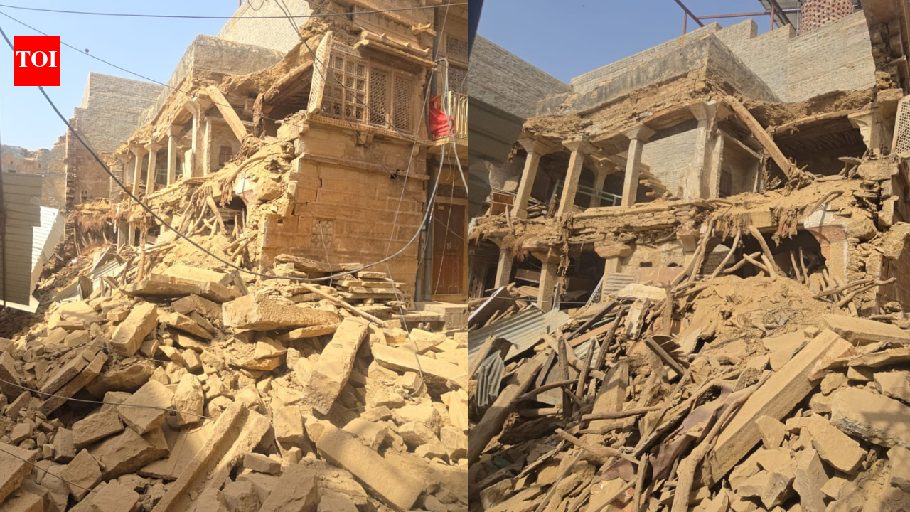 250-year-old historic Jain Trust building collapses in Jaisalmer amid unauthorised excavation row