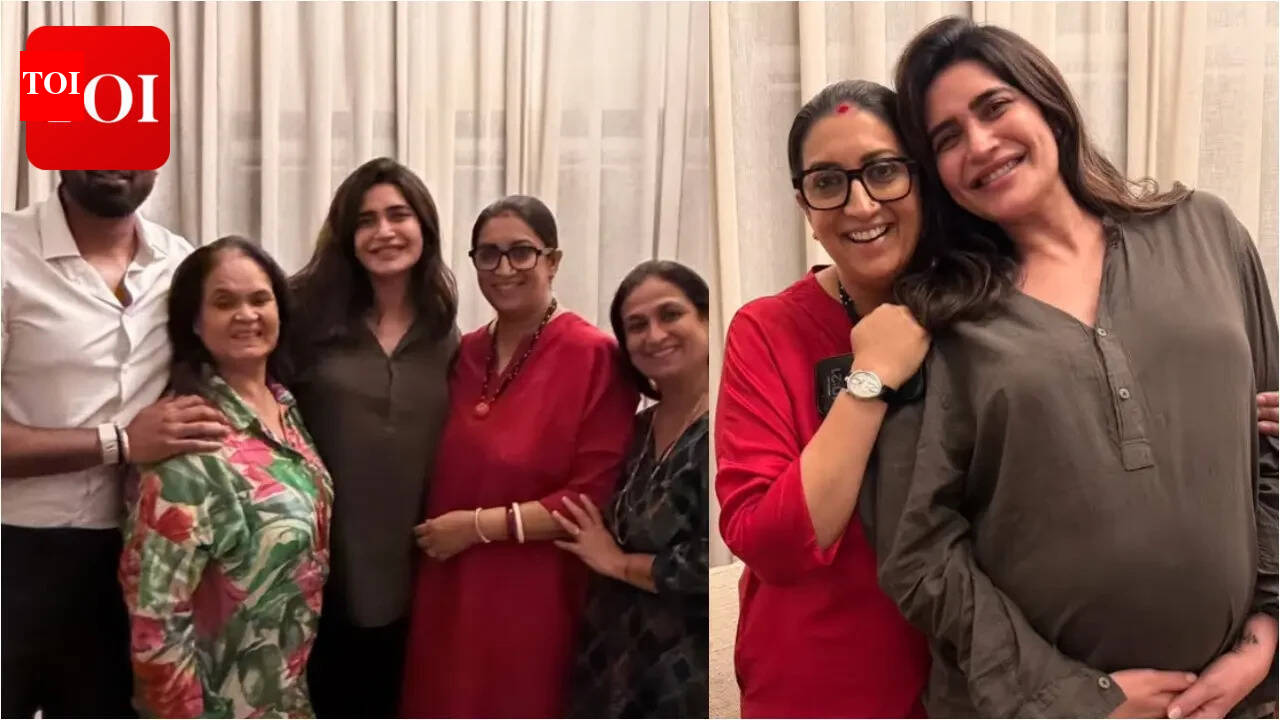 Karishma Tanna reunites with Kyunki Saas Bhi Kabhi Bahu Thi co-star Smriti Irani, calls it a 'Full Circle Moment'