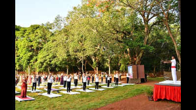 International Yoga Day at MLIRC, Belagavi