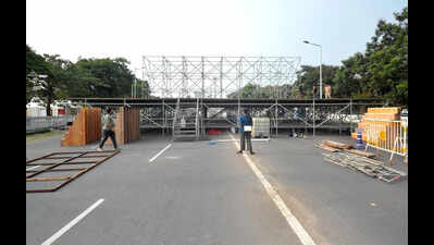 60ft x 40ft stage to be showpiece of Kolkata’s biggest yoga event this Sun