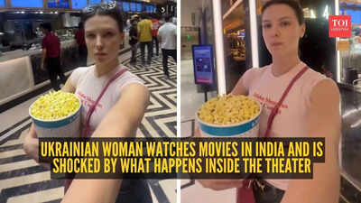  Ukrainian woman watches movies in India and is shocked by what happens inside the theater