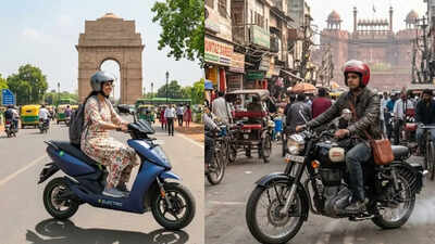 Charged up, but not sold: Why Delhi riders still cling to petrol bikes