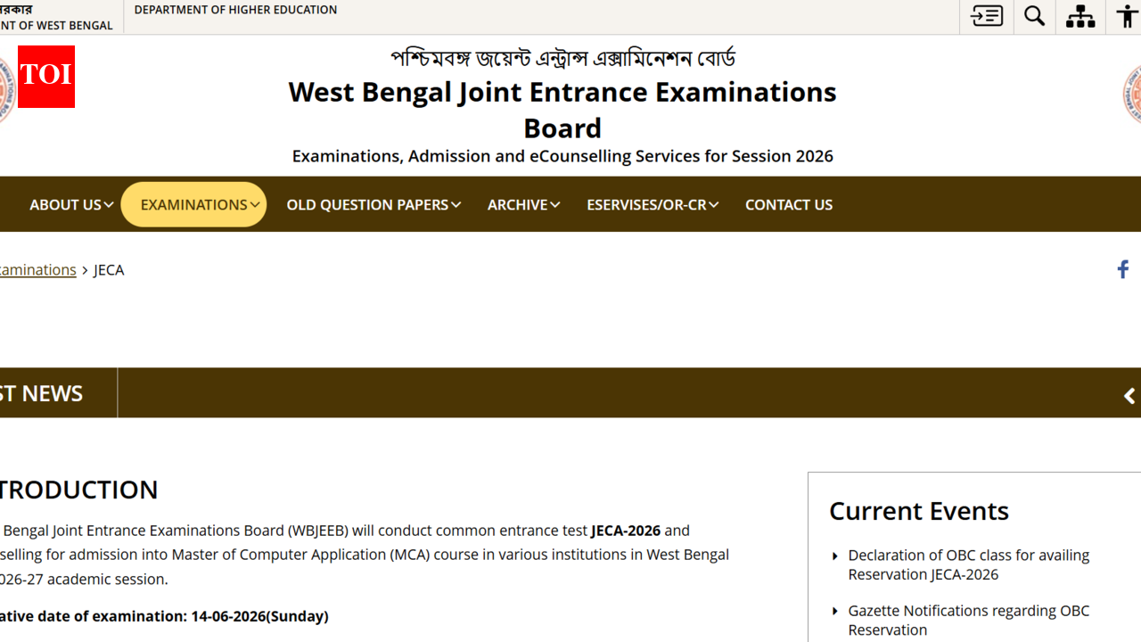 WBJEE JECA 2026 candidates must submit OBC certificate by June 19 for reservation benefits; check details