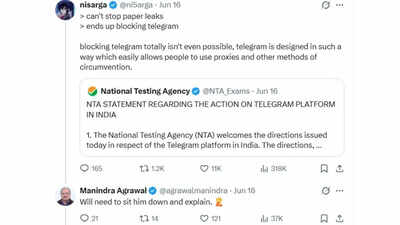 'Will need to sit him down': IIT Kanpur professor, Nisarg Adhikary spar online over Telegram ban