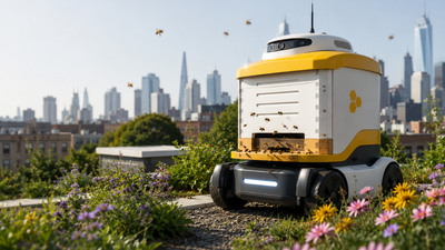  The self-driving beehive designed to help bees find flowers across the city