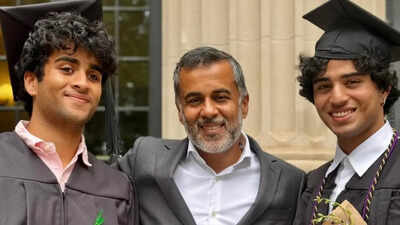 Chetan Bhagat's twin sons graduate from Princeton university, Dartmouth college, he pens emotional note: 'If I grew up in the home of a famous dad surrounded by Bollywood...'