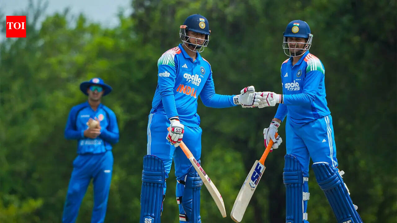 India A thrash Afghanistan A by 101 runs, storm into Tri-Series final