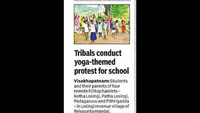 After TOI report, officials assure school for tribal hilltop hamlets in Anakapalle