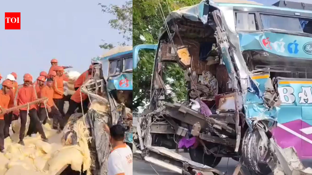 8 killed, 26 injured after bus rams into stationary truck in Gujarat’s Vadodara