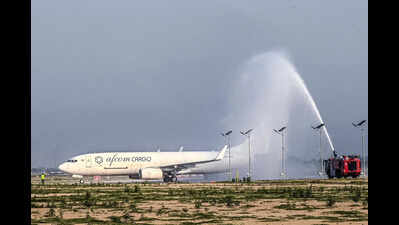 Auto, motor parts take off from Noida in first cargo flight