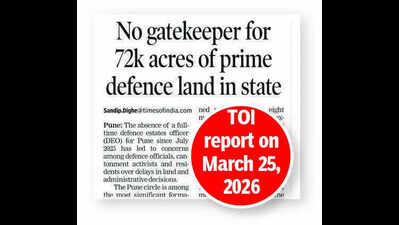 Pune gets full-time defence estates officer after 10-month gap