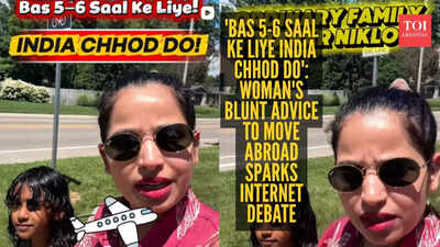 'Koi bhi country jao, 5-6 saal bahar niklo': Woman's blunt advice to move abroad sparks internet debate