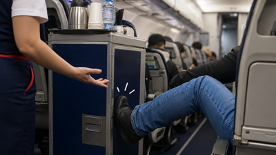Passenger kicks cabin crew, shows middle finger after trolley hits his leg on Frankfurt-Hyderabad flight