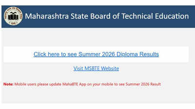MSBTE Result Summer 2026 declared at msbte.org; here's the direct link to check diploma scores