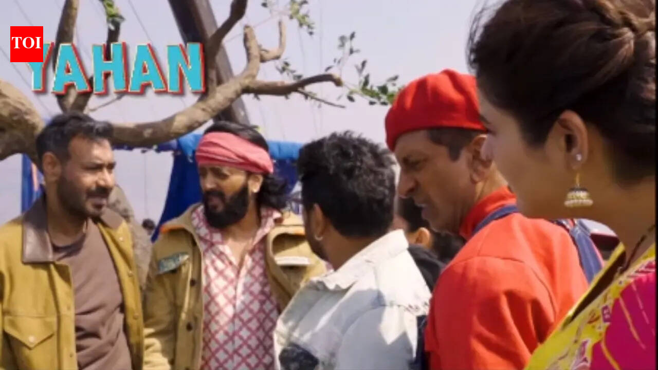Riteish Deshmukh shares 'Dhamaal 4' BTS video; Ajay Devgn and team joke about dangerous scene; ‘It can be done with VFX’