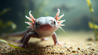 The smiling salamander that can regrow its brain, heart and limbs; scientists think its secrets could help transform human medicine