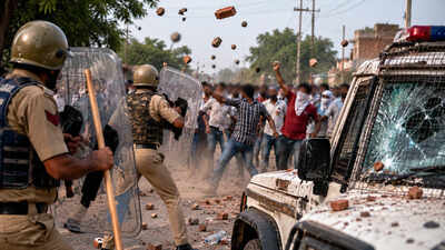 Haryana mob attacks cops, frees drugs case accused