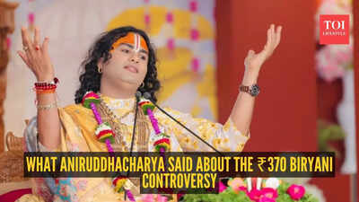 'Comedy ke naam par galat-galat baatein aajkal chal rahin hain': Aniruddhacharya Maharaj reacts to the '₹370 biryani' controversy