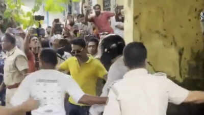 Watch: Eggs thrown at ex-Bengal minister Udayan Guha, latest TMC leader to face attack