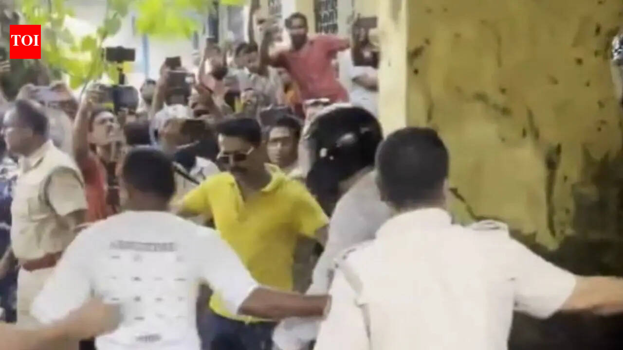 Watch: Eggs thrown at ex-Bengal minister Udayan Guha, latest TMC leader to face attack