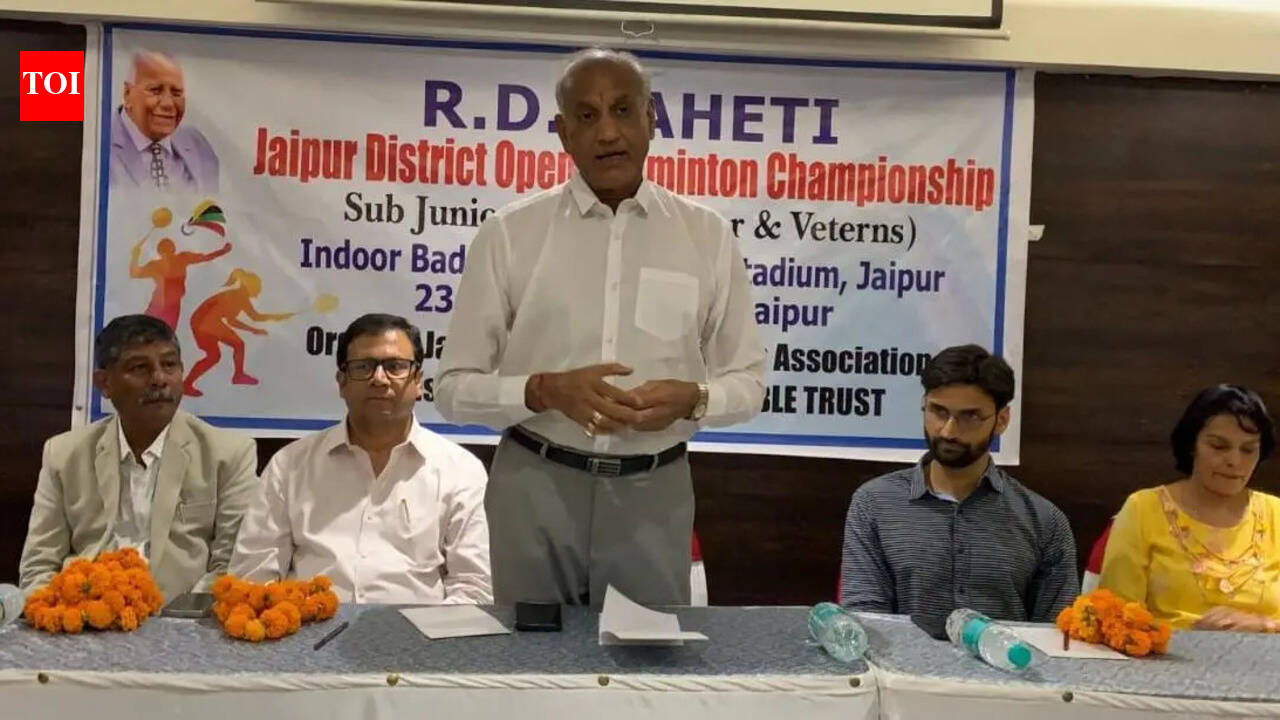 RD Baheti Memorial Jaipur District Open Badminton Championship from June 23 to 29; new 15x3 scoring system to be implemented in U-11, U-13, U-15, U-17 categories; entry free for players over 70 years