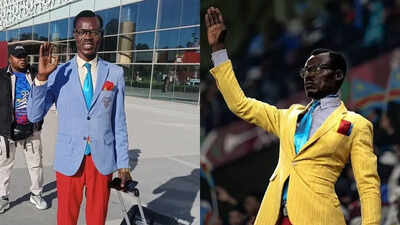 FIFA World Cup: Meet Michel Mboladinga, the DR Congo fan who stands like a statue for 90 minutes