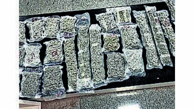 Five persons arrested with cannabis, banned tobacco products
