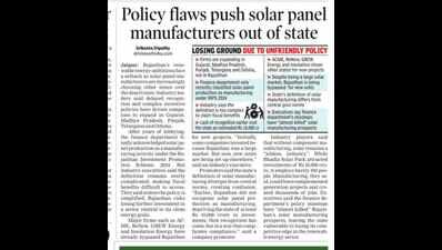 Disenchantment of solar investors in Raj raises concerns: Jully