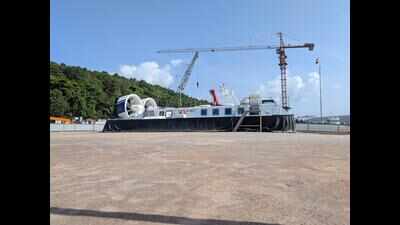 India’s first indigenously built hovercraft delivered to Coast Guard from Goa shipyard
