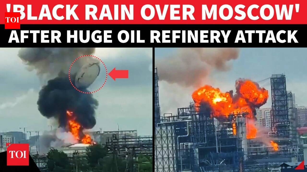 ON CAM: 'BLACK RAIN' Over Moscow After Biggest Attack Burns Russian Capital Region | Ukraine War