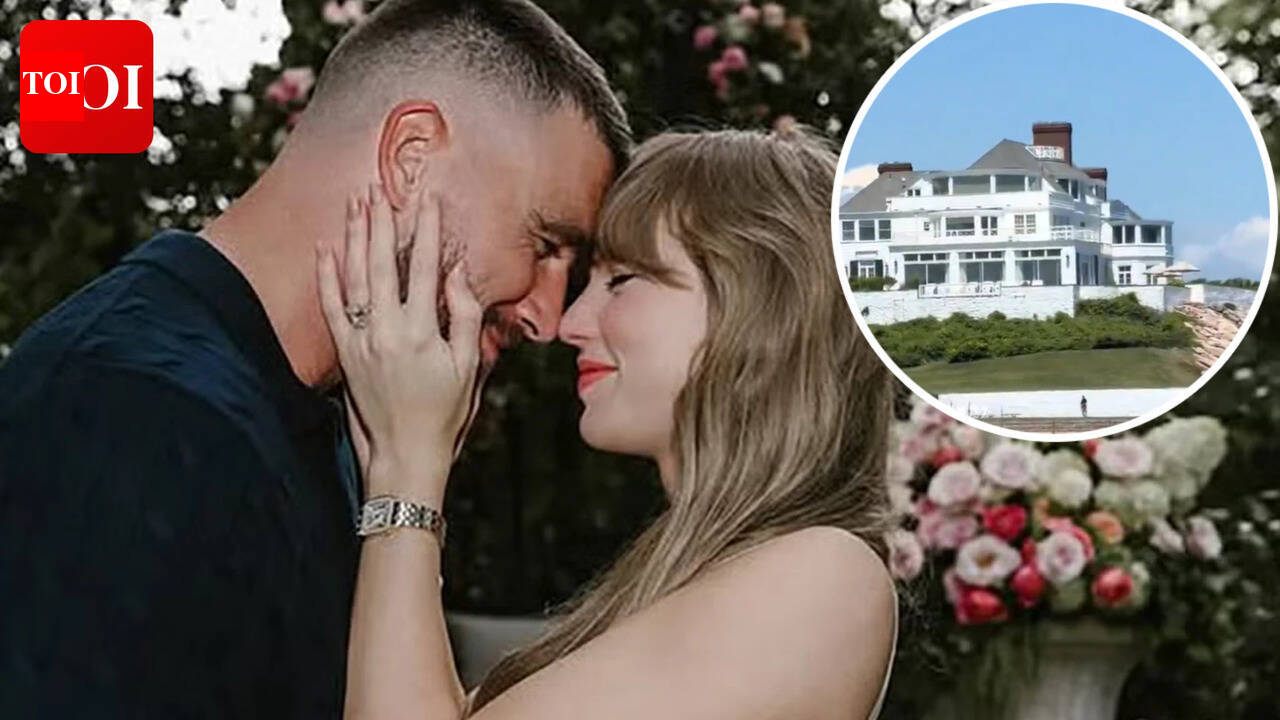Taylor Swift and Travis Kelce begin pre-wedding celebrations; Rhode Island mansion lights up, while NFL star parties with friends- PICS
