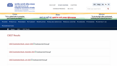 ICSI CSEET result 2026 to be out today? Check steps to download scorecards here