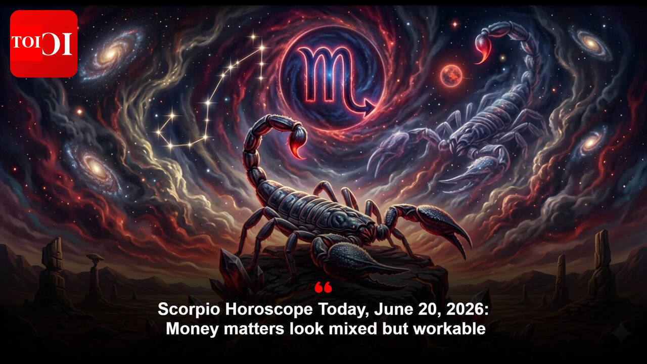 Scorpio Horoscope Today, June 20, 2026: Money matters look mixed but workable